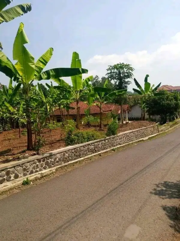 Tanah 20 bata, cikole  pinggir jalan desa