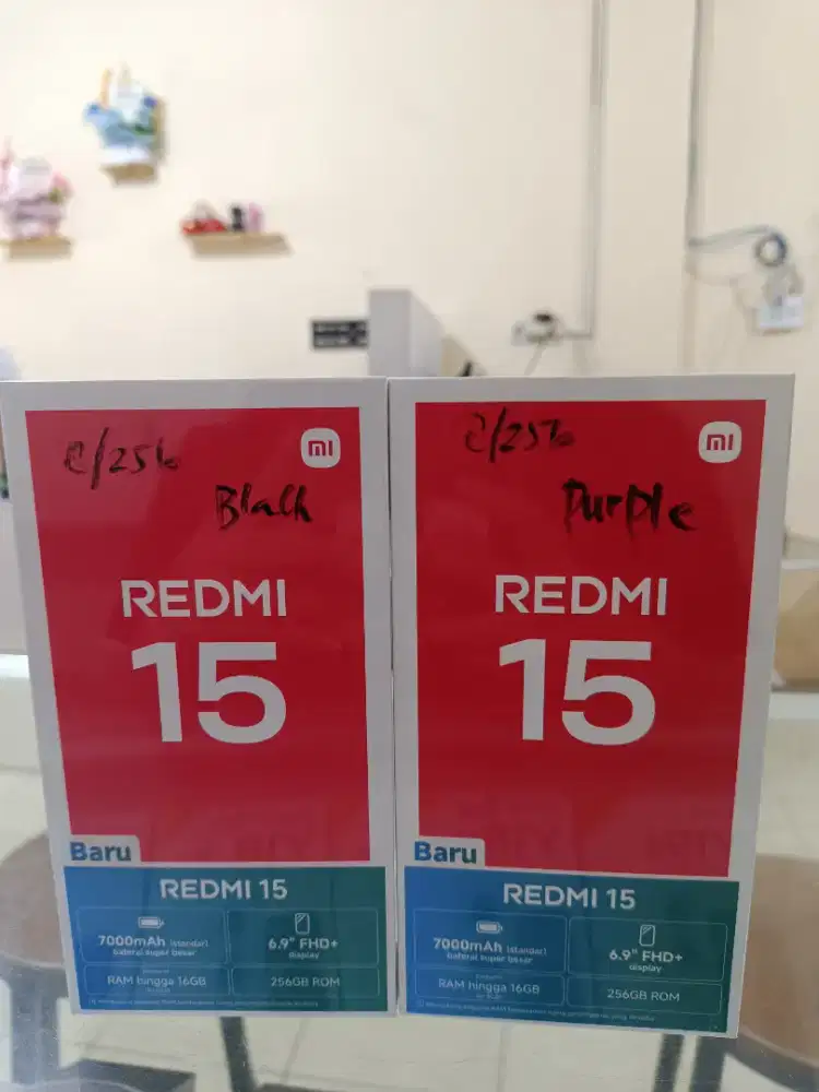NEW Redmi 15 8/256 garansi resmi