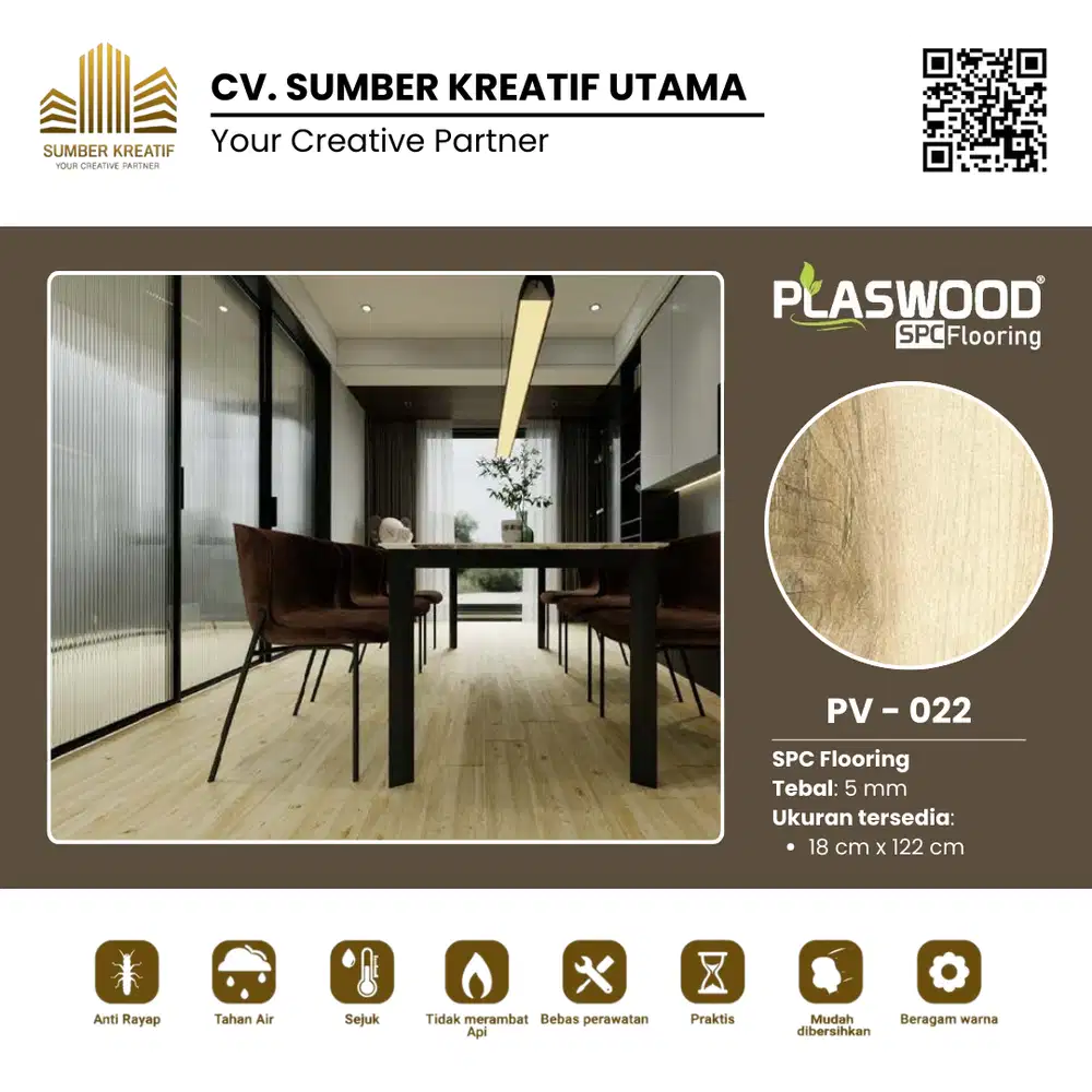 SPC Flooring / Lantai Vinyl - Plaswood