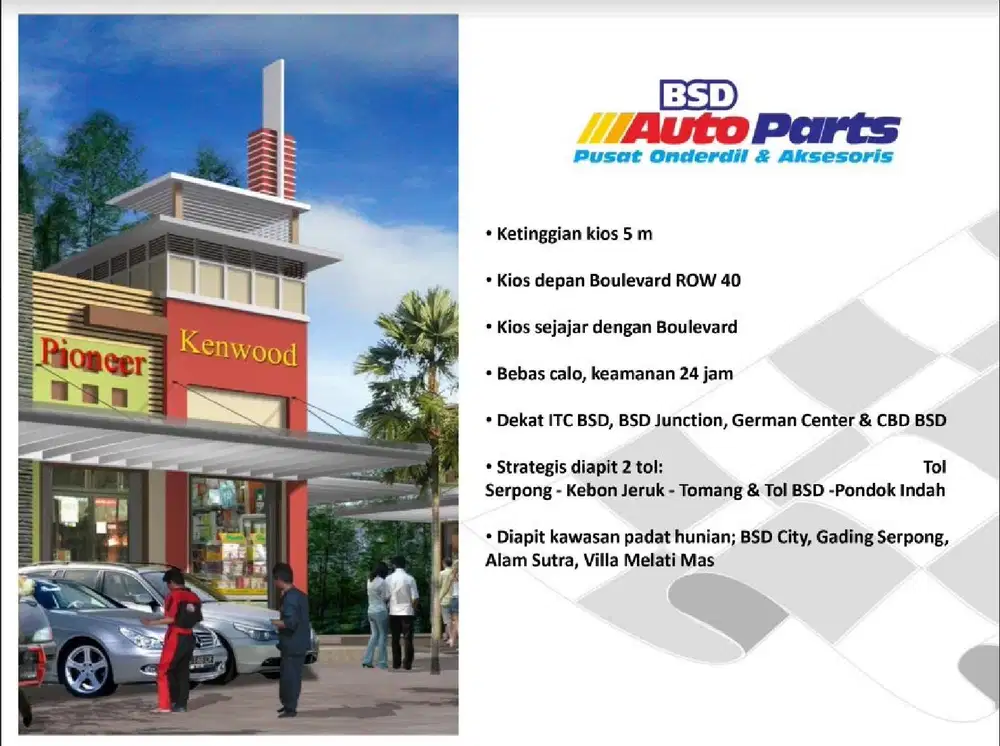 Di Jual KIOS AUTOPARTS BSD CITY