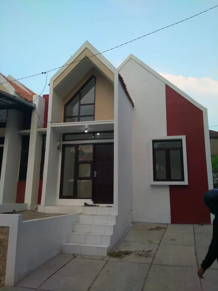 Rumah Scandinavian pinggir jalan kota bandung