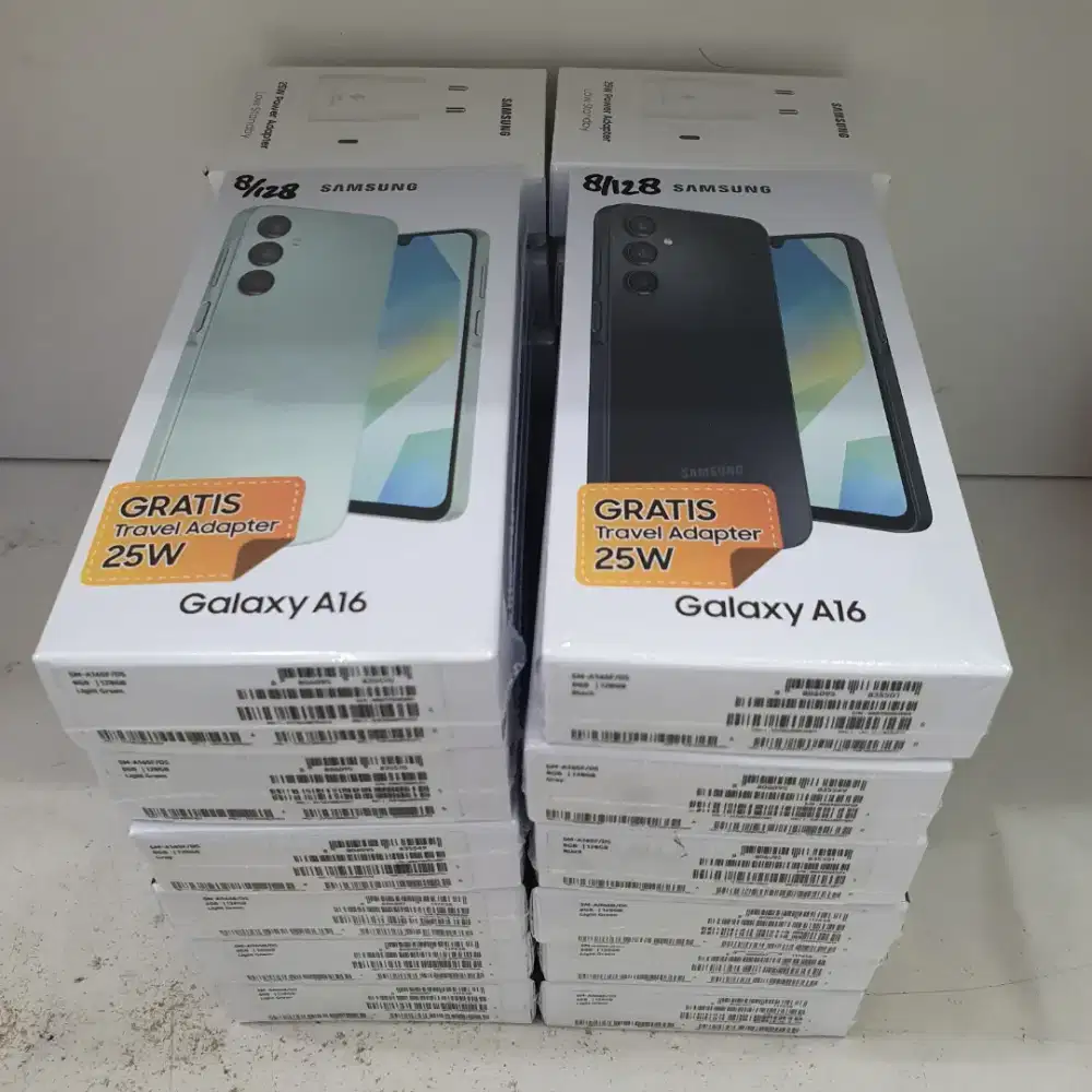 Samsung Galaxy A16 8/128GB New Free Adapter Original Garansi Sein