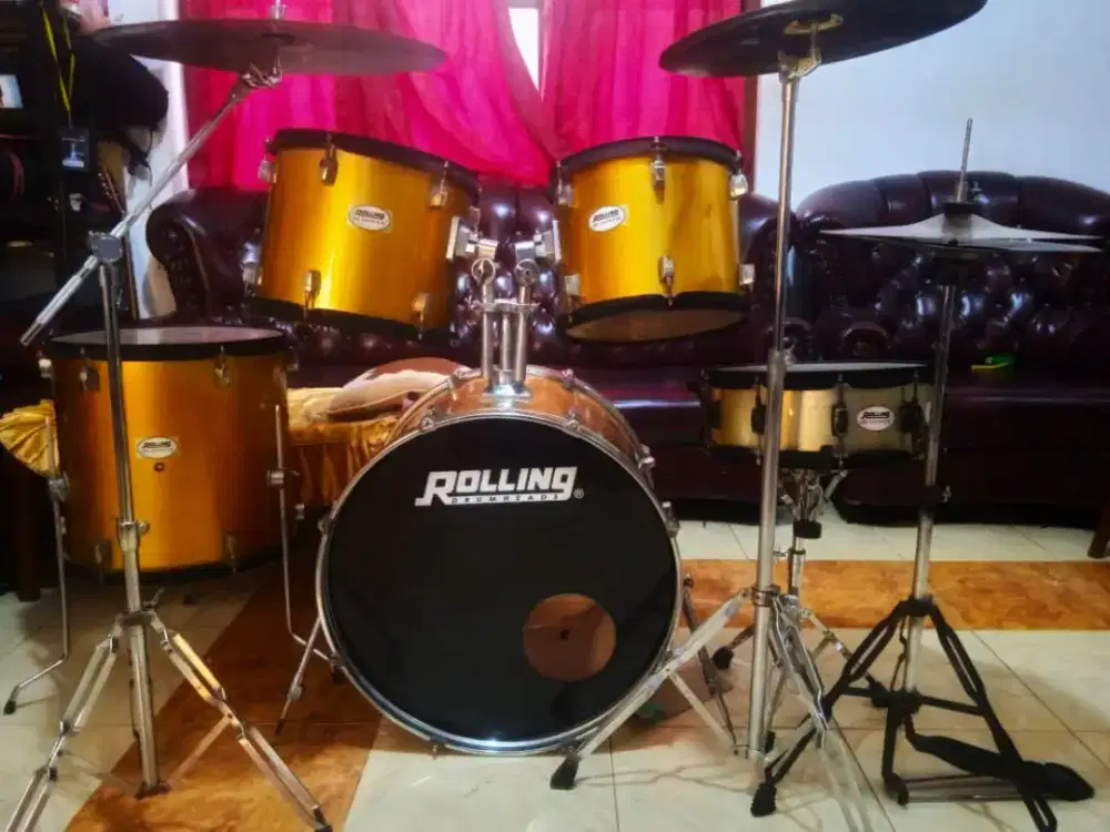 Drum Hurricane type tinggi plus simbal