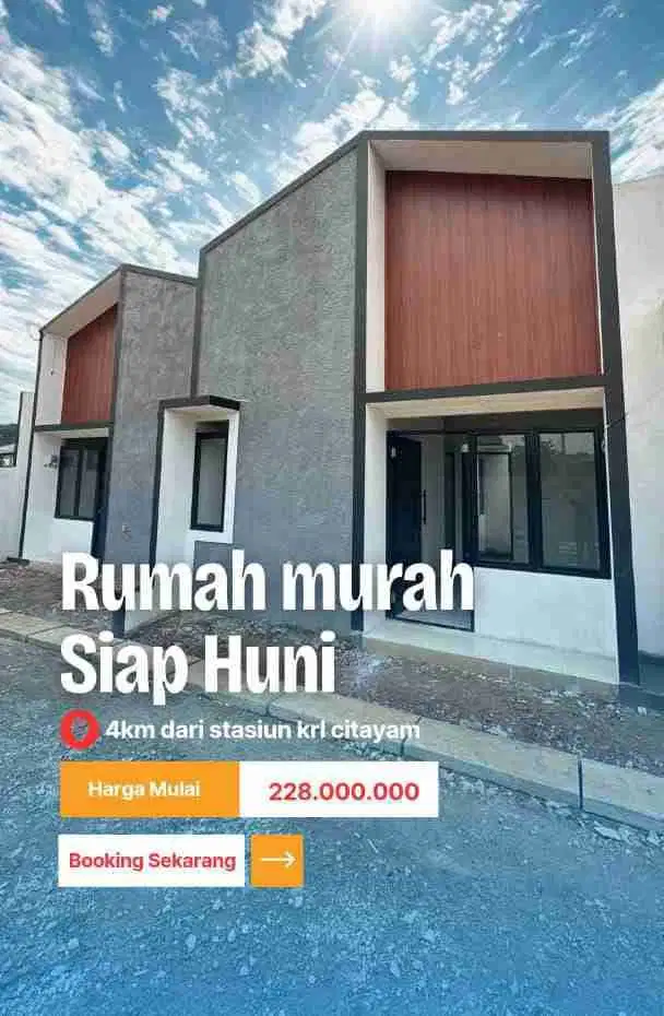 Rumah Dekat Stasiun Citayam (4KM/15 menitan)