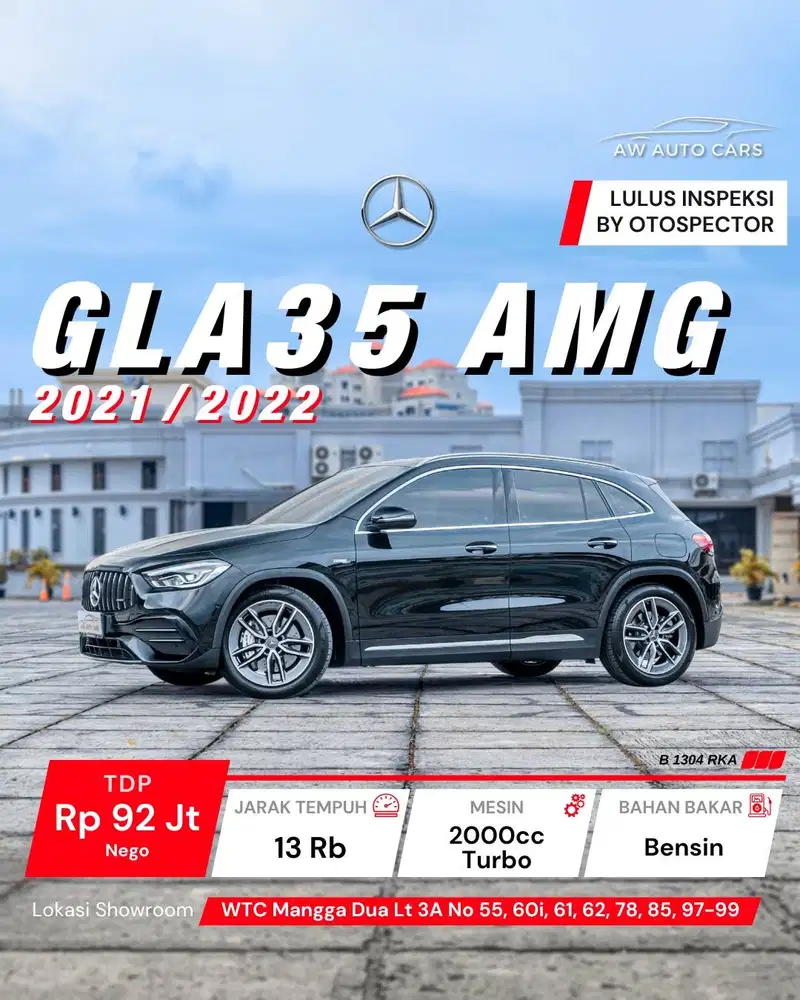 [ODO 13 RB] GLA35 AMG 2022 NIK 2021 Mercy A35 GLA 35 Mercedes Low KM