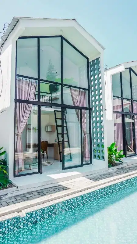 villa siap huni full furnished and elektronik,pool