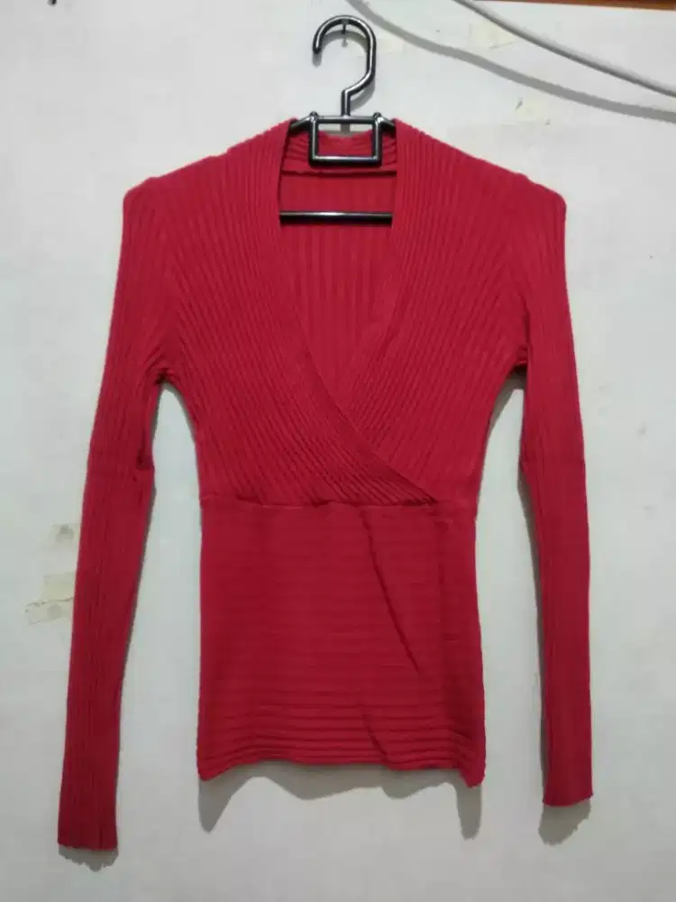 Atasan Rajut Premium Wanita Size S-M (Pree Loved - Model Stretch Body)
