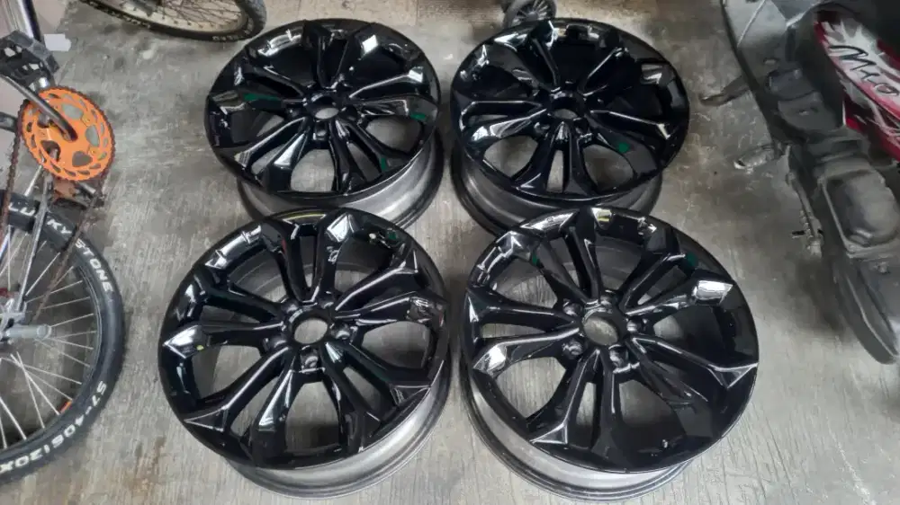 di velg crv facelift full black r18 original kondisi mulus