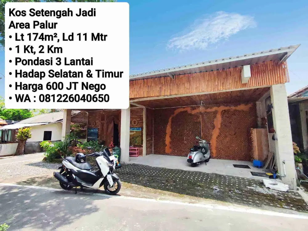 Jual Kos Setengah Jadi Area Ngringo Palur, Pondasi 3 Lantai