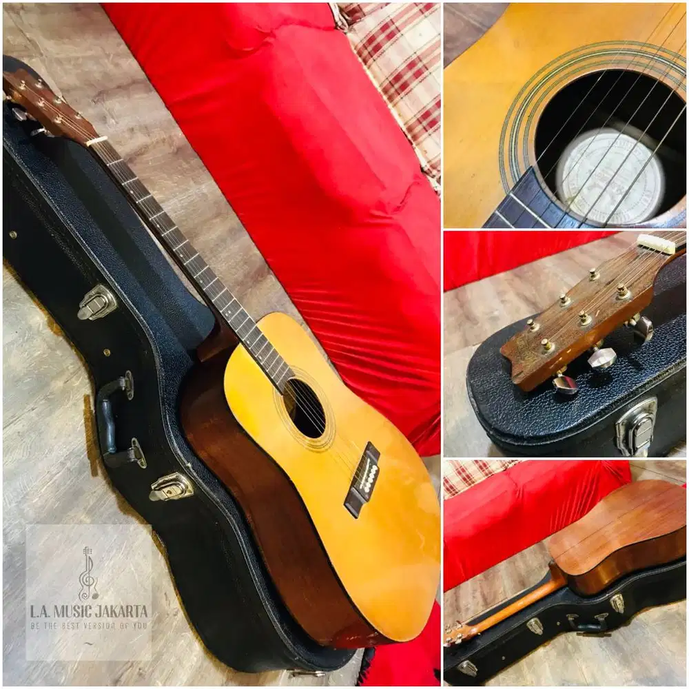 Gitar Vintage Akustik Original Washburn Langka Relic
