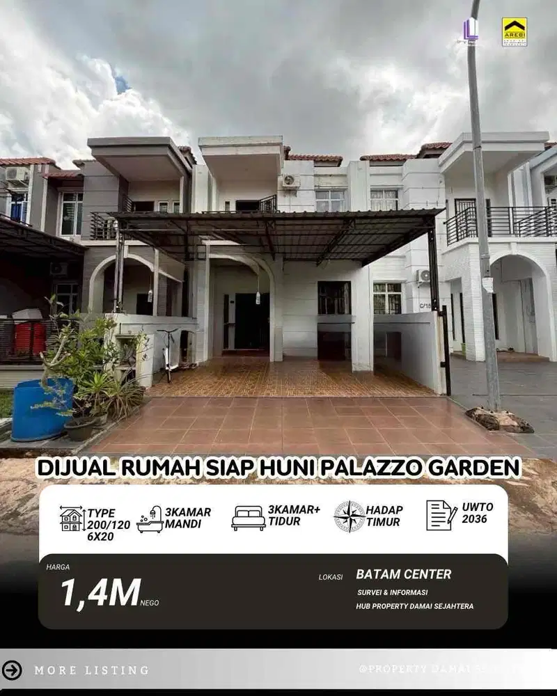 Dijual Rumah Palazzo Garden Residence