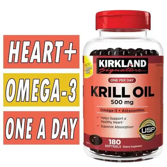 Kirkland Krill Oil 500 mg 180 Softgels