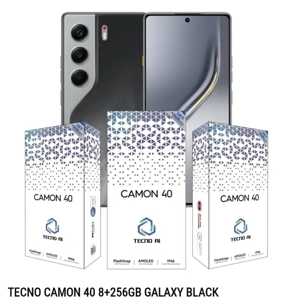 Tecno camon 40 8+256 gb garansi