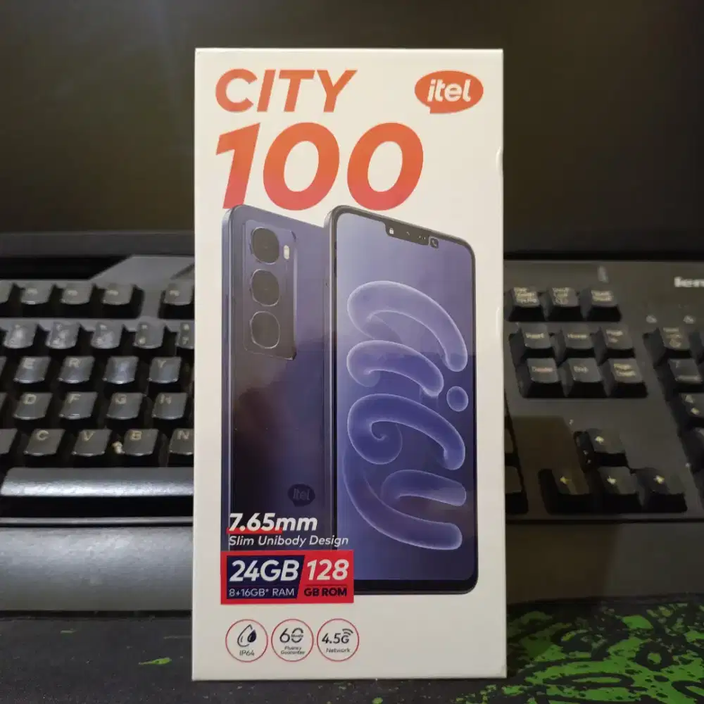 Itel City 100 Ram 8/128 GB Segel Garansi Resmi