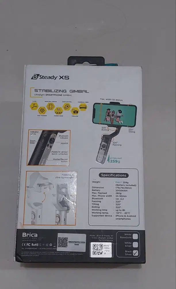 GIMBAL BRICA  B-STEADY XS