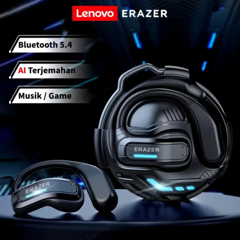 Earphone OWS TWS Lenovo Erazer X8 AI Smart Bluetooth 5.4 Penerjemah