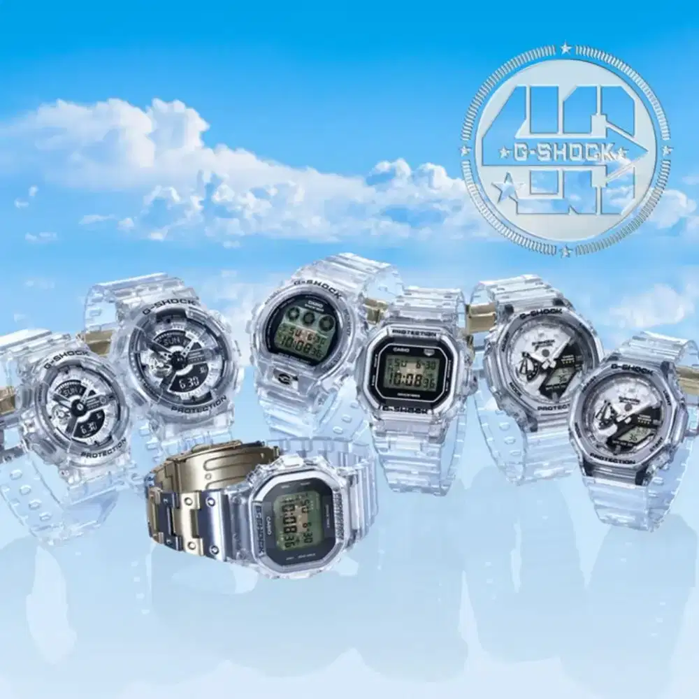 G-Shock 40th Anniversary Limited Edition-Putih Transparan