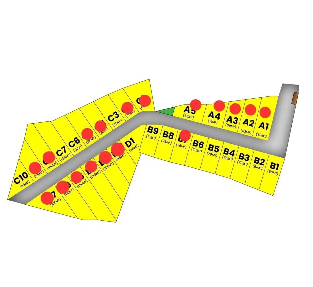 Tanah kavling siap bangun,startegis dekat toll dan bebas banjir