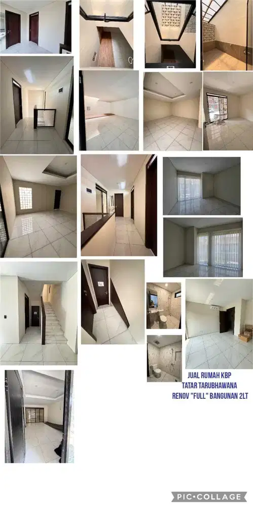 2,6 M nego  Rumah KBP Tarubhawana 2 lantai Full Bangunan lt 120 lb100