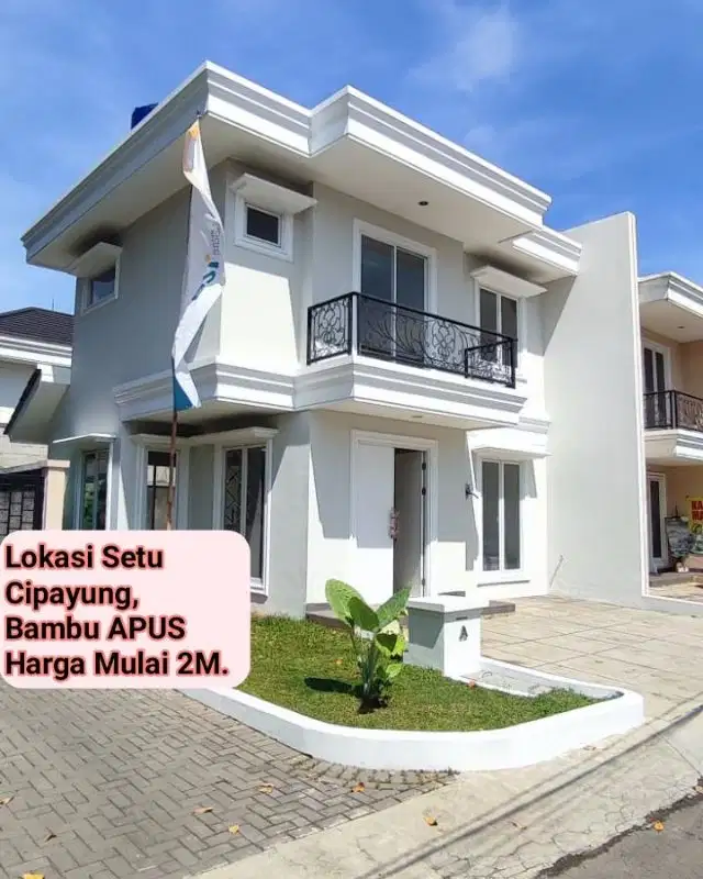 Rumah Bambu Apus  Siap Huni,Selangkah Ke pintunToll