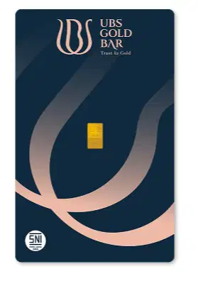 Logam mulia emas 0.1 Gram UBS