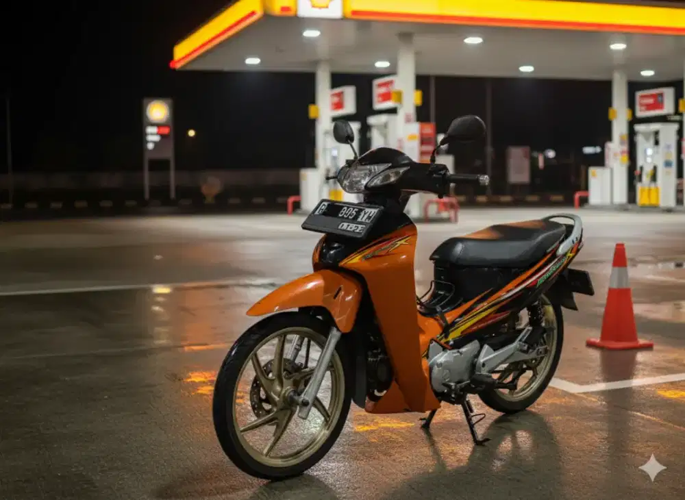 Karisma 125 hitam orange rare