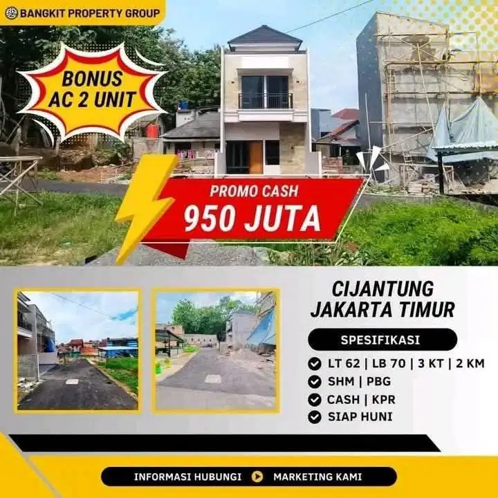 Rumah Siap Huni Cijantung Pasar Rebo