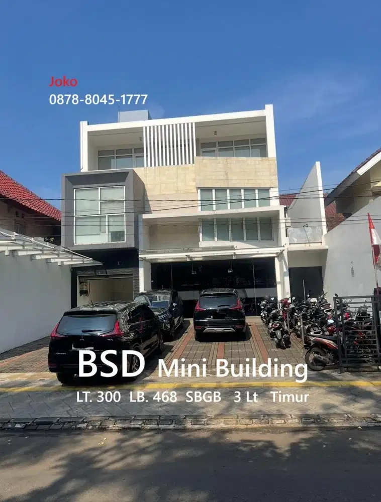 Mini Building Semi Furnished 3 Lt Bawah Appraisal di BSD, Tangsel