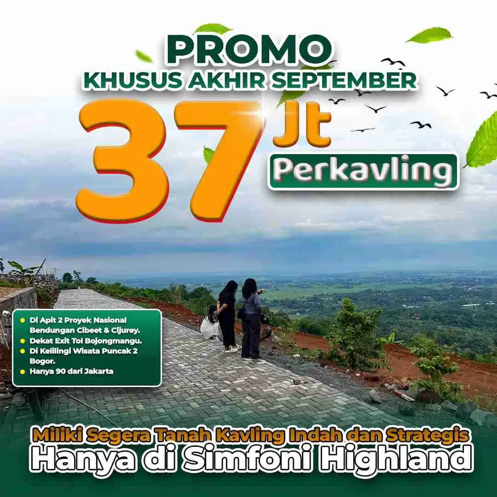 Tanah Murah View Sejuk diBogor timur Dekat Jakarta