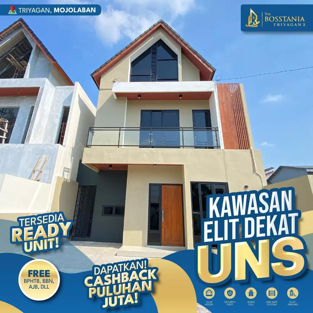 Rumah dekat UNS yang Cantik, Harga Pas di Kantong