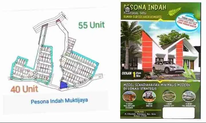 rumah subsidi rasa real estate nempel Harvest city cileungsi