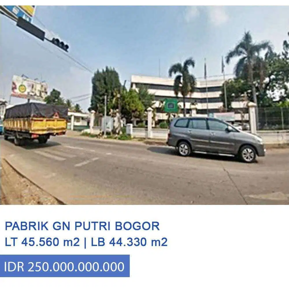 Dijual Pabrik di Jl Raya Gunung Putri Bogor, Jawa Barat