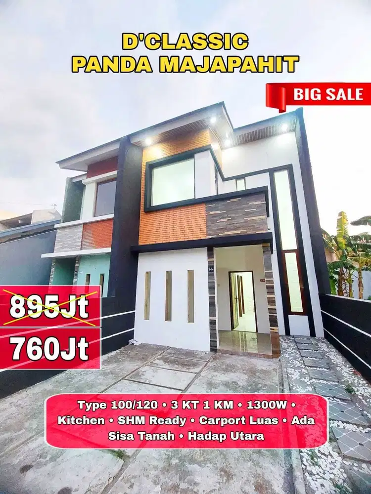 TURUN HARGA! Rumah 2 Lantai Mezanine di Semarang Kota, Siap Huni!