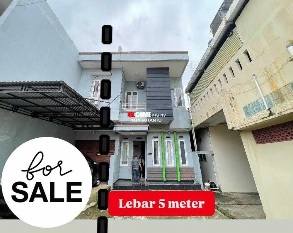 Dijual townhouse 2 lantai siap huni lokasi Kenten samping Indogrosir