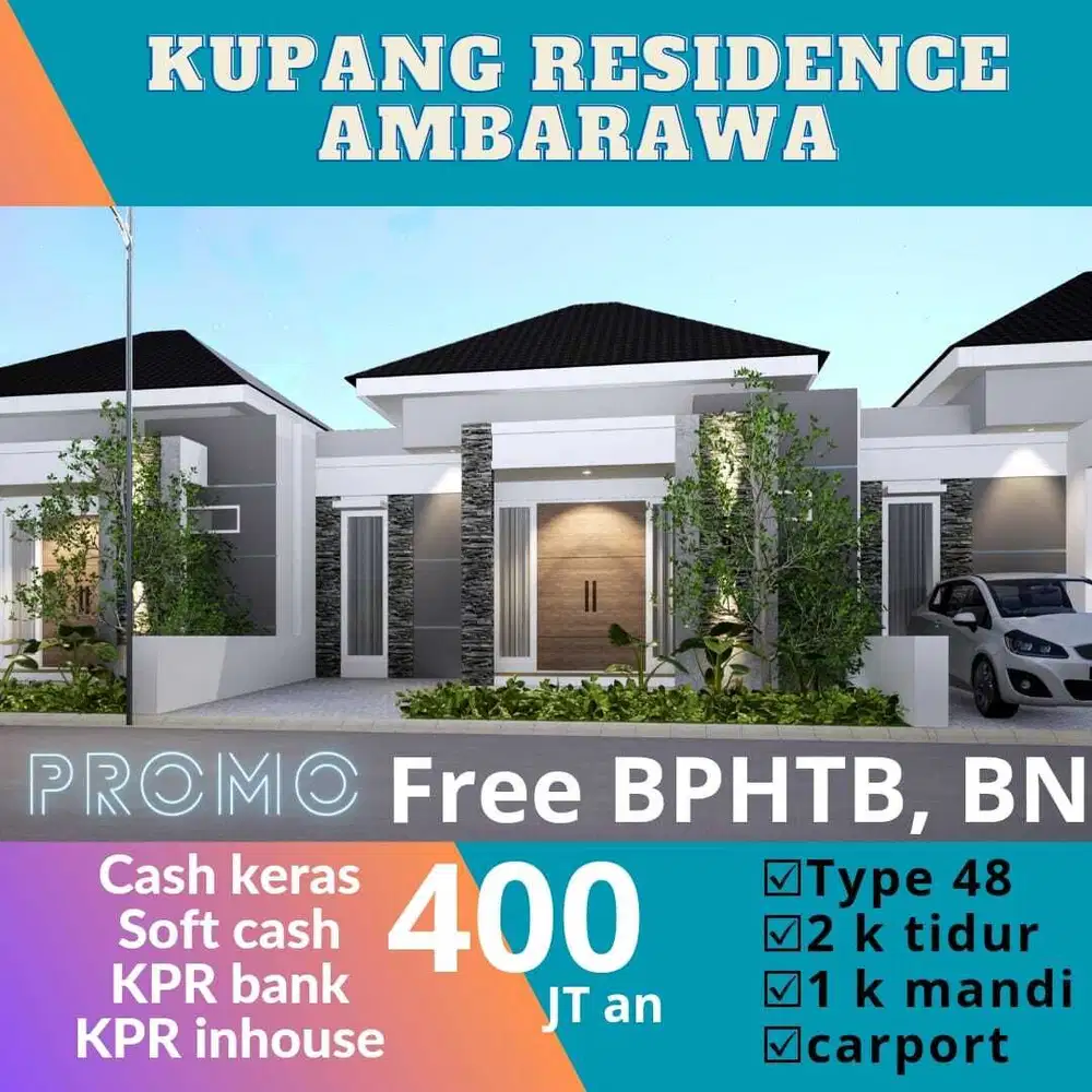 Rumah Mewah view alam di Kupang Residence Ambarawa hanya 400jtan