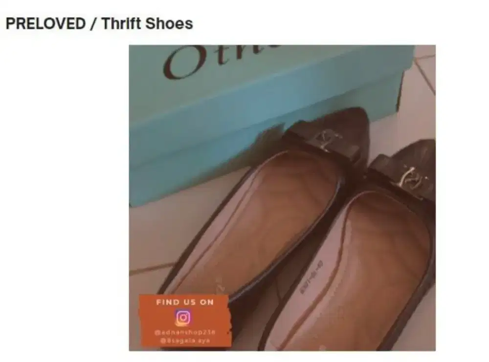 Flat Shoes Otha (like new 1x pakai) ukuran 40