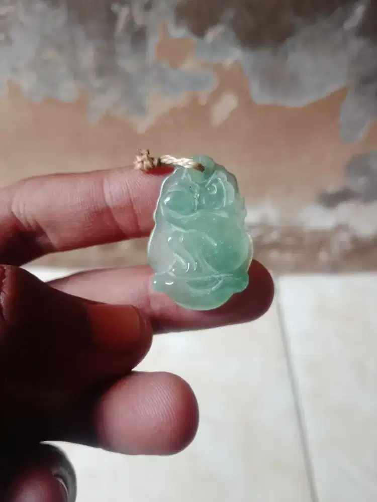 bandul kalung liontin batu giok