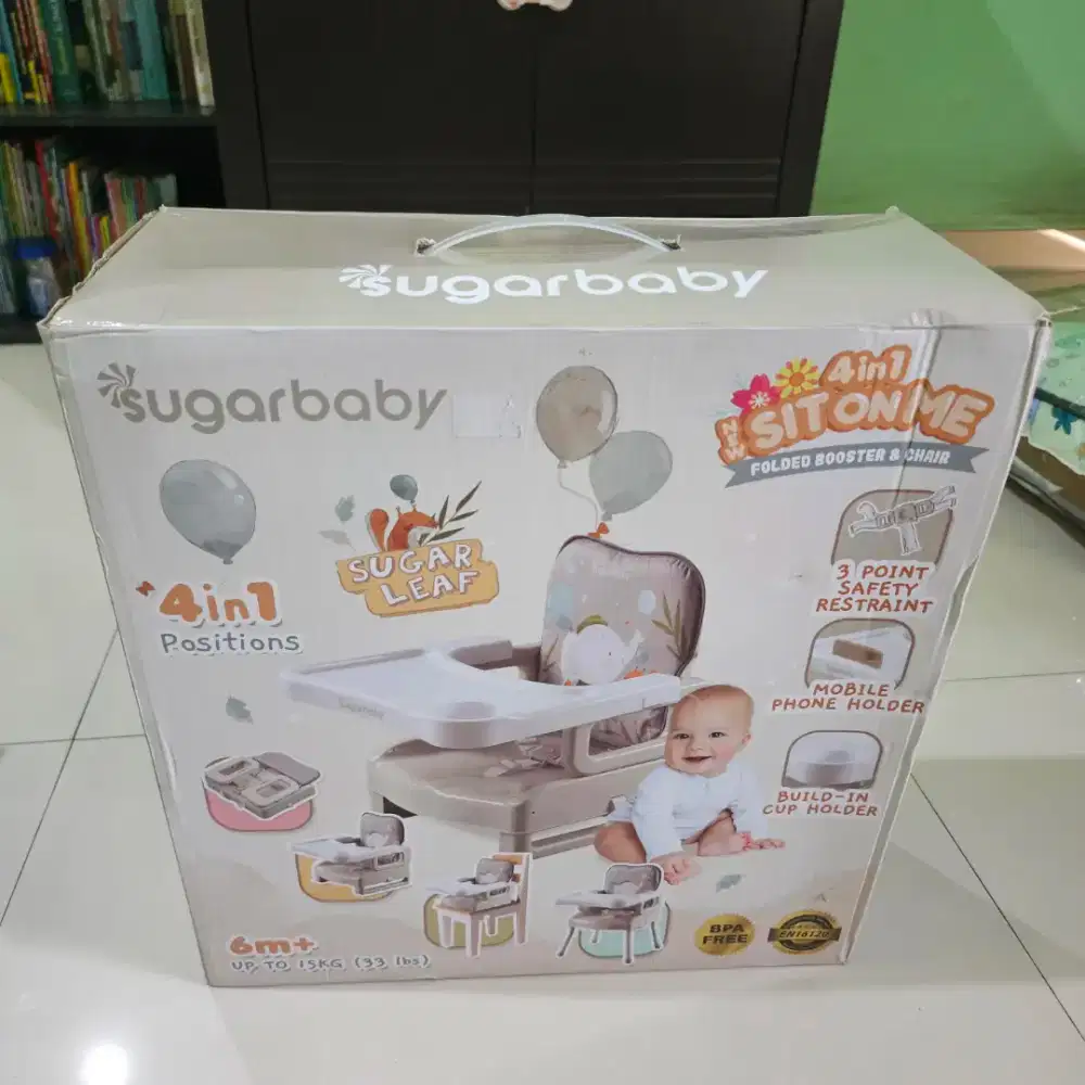 Sugarbaby 4in1 SitOnMe Folded kursi makan bayi/anak