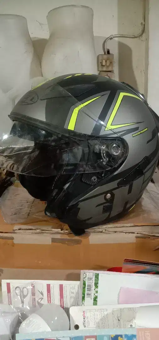 Helm halfface shell helmet size M