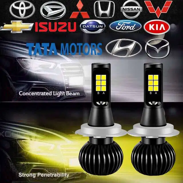 2Pcs/Sepasang Foglamp LED 2 Warna 30W X5