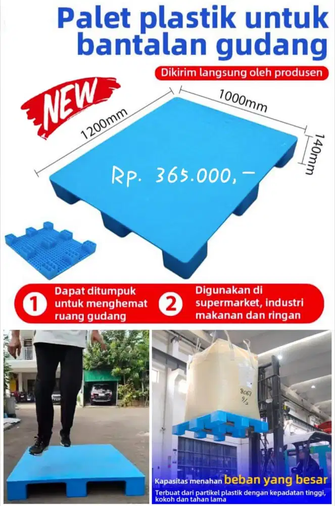Palet plastik baru pallet plastik baru