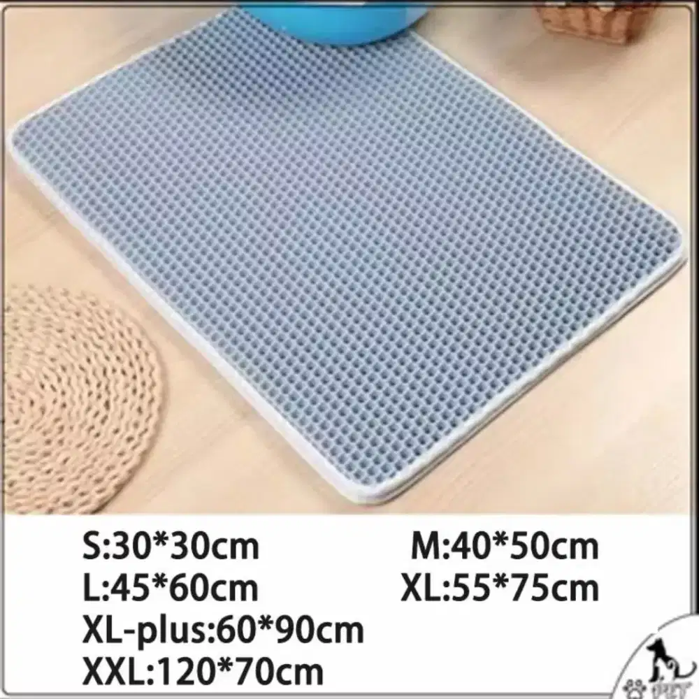 Alas pasir kucing biru ukuran besar