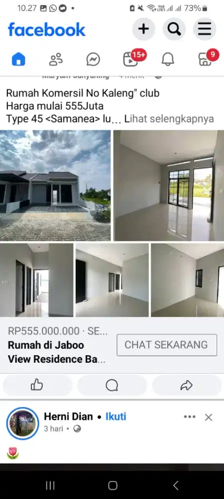 Rumah Komersil Bagus di Banyumanik, Cluster Jaboo View ,500jutaan