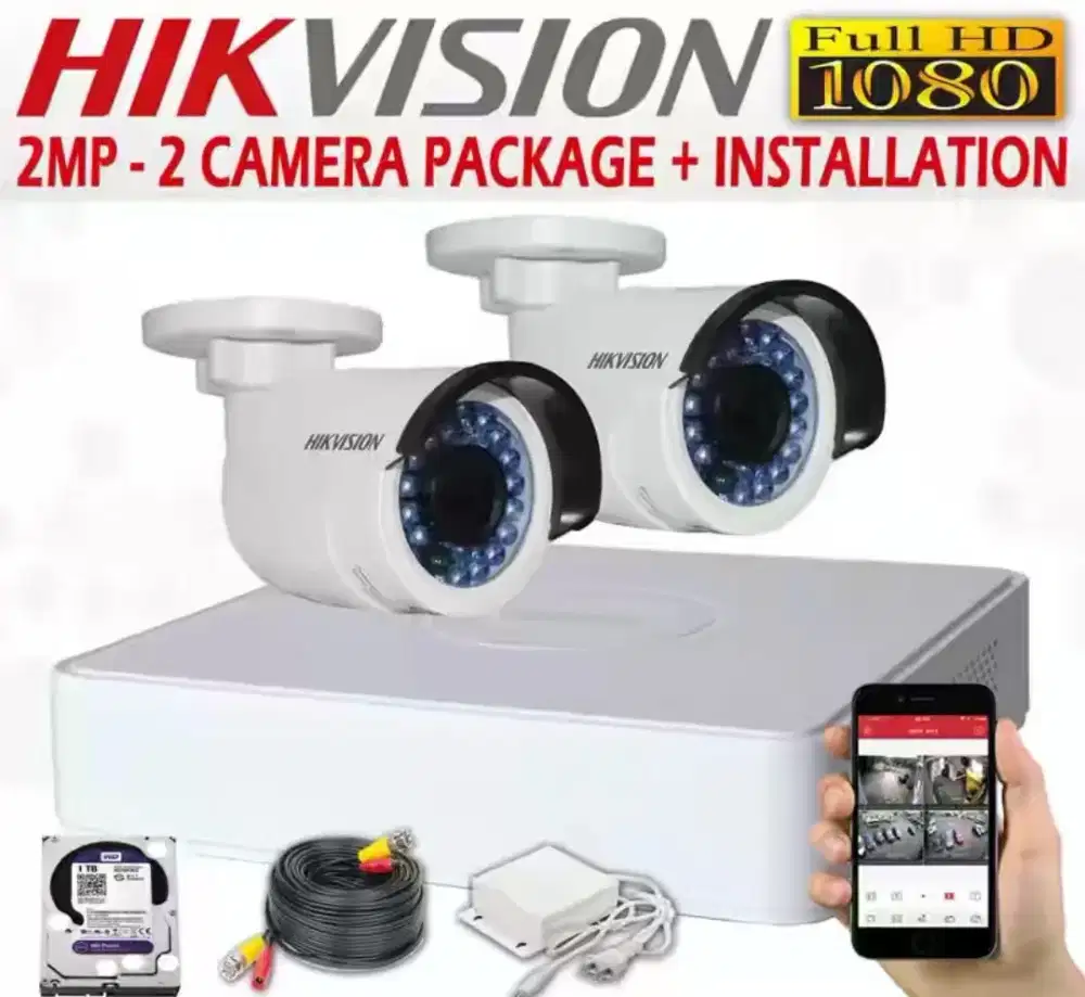AGEN CAMERA CCTV 2MP~5MP MURAH, ONLINE VIA HP FREE PASANG INSTALASI
