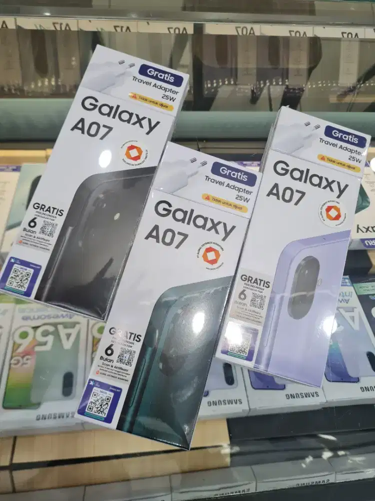 NEW GALAXY A07 8/256 FREE 25W + HYDROGEL CLEAR + CLEAR CASE‼️