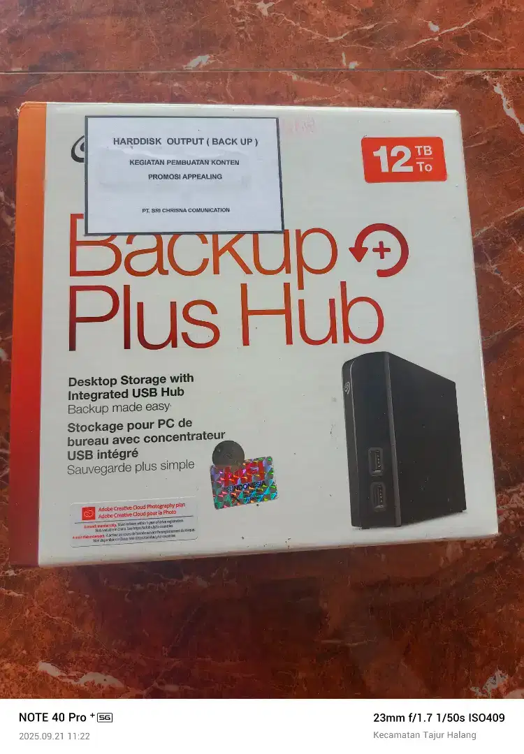 Jual Hardisk eksternal Seagate backup plus Hub 12 TB