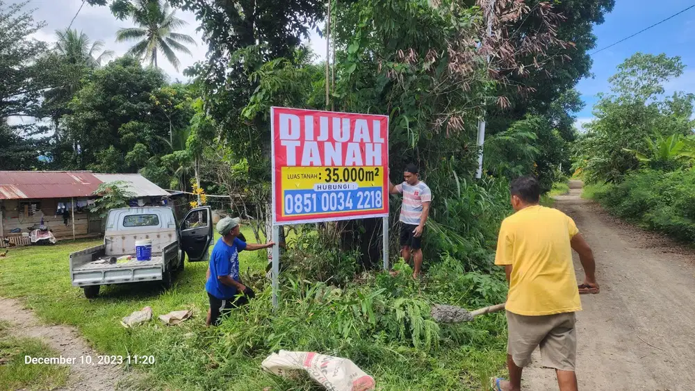 LAHAN PRODUKTIF TANAH 3,5 Hektar KALAWAT TOLL RING ROAD MANADO SULAWESI UTARA