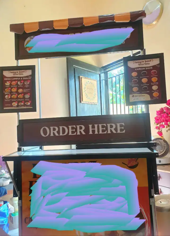 BOOTH PORTABLE OUTDOOR & INDOOR + ATAP PREMIUM QUALITY