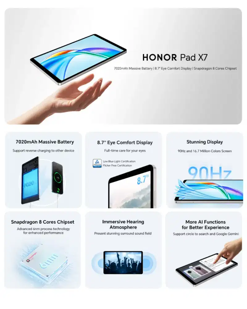 TABLET HONOR Pad X7 *Tablet 8inch