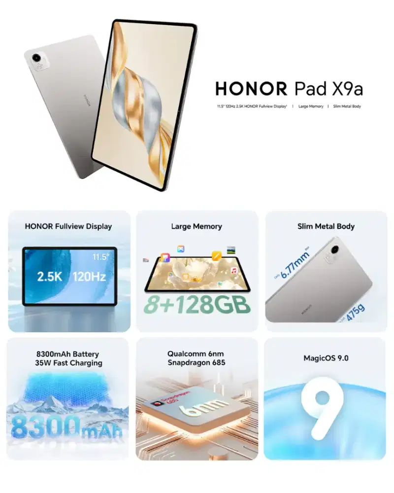 TABLET HONOR PAD X9A (11.5 inch) free keyboard cover